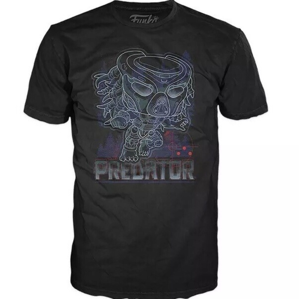 The Predator Shirt Black Funko Pop Tees 80s Movie